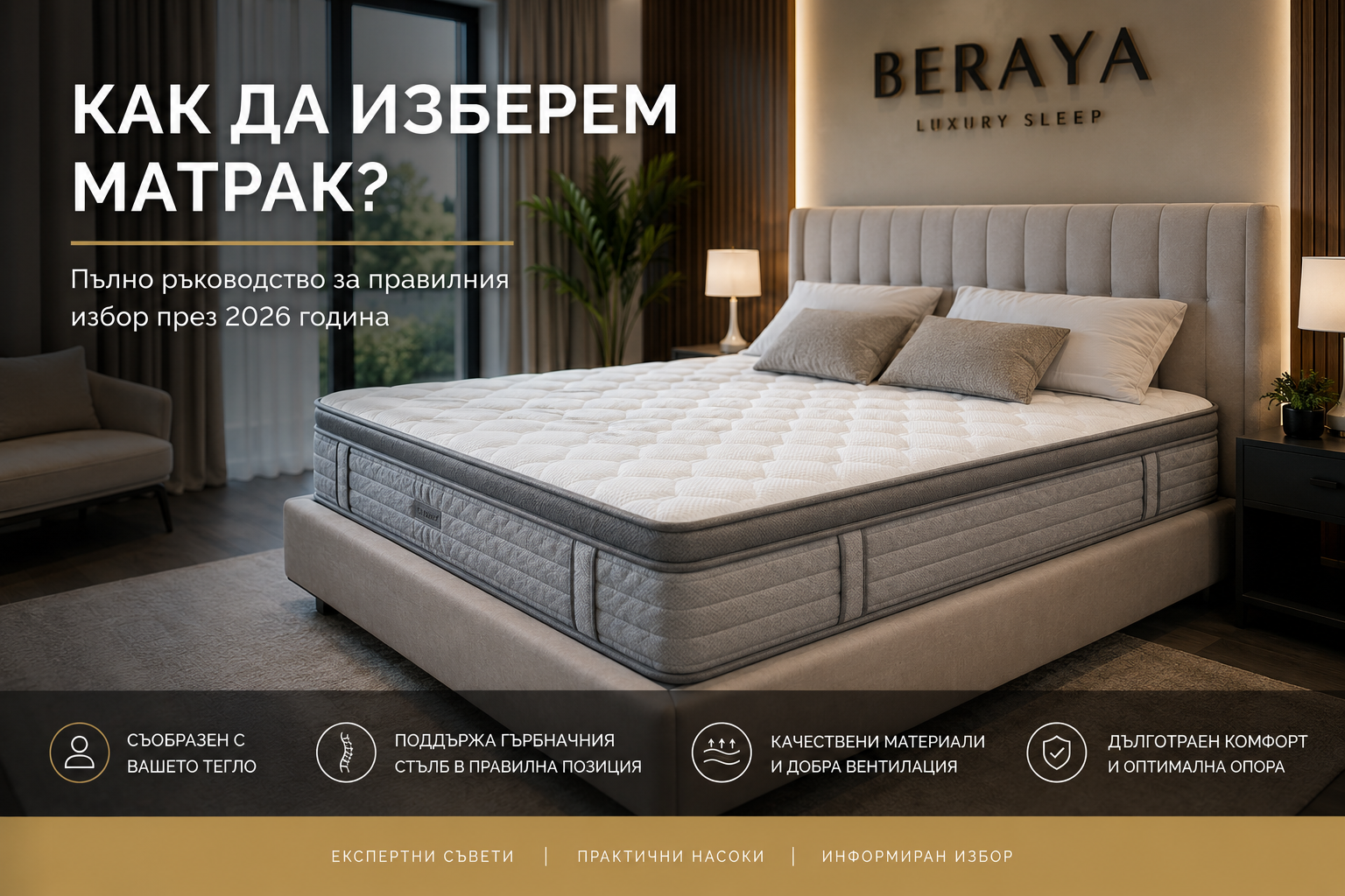 Как да изберем матрак: пълно ръководство според тегло, поза и твърдост