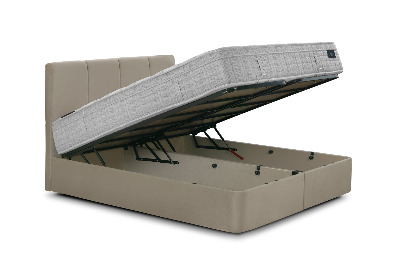 bed perla with opened mechanism