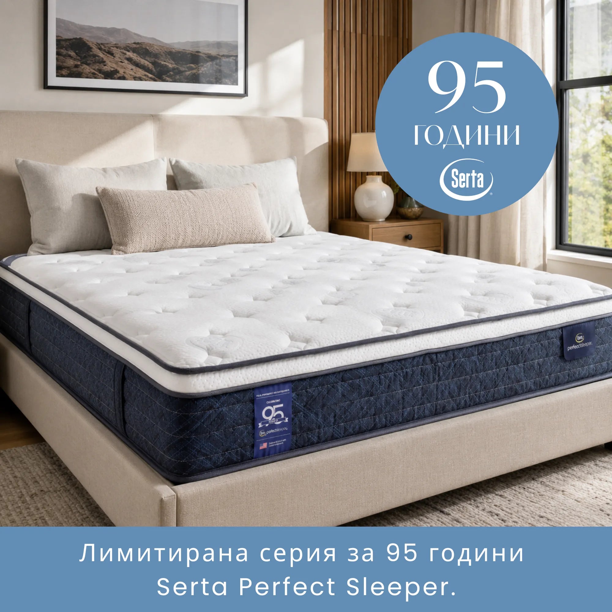 Американски матрак Serta Perfect Sleeper Sedona Breeze от юбилейната серия за 95 години