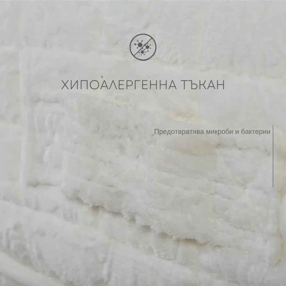 King Koil Amethyste – луксозен матрак с конски косъм – изглед в използваната хипоалергенна тъкан