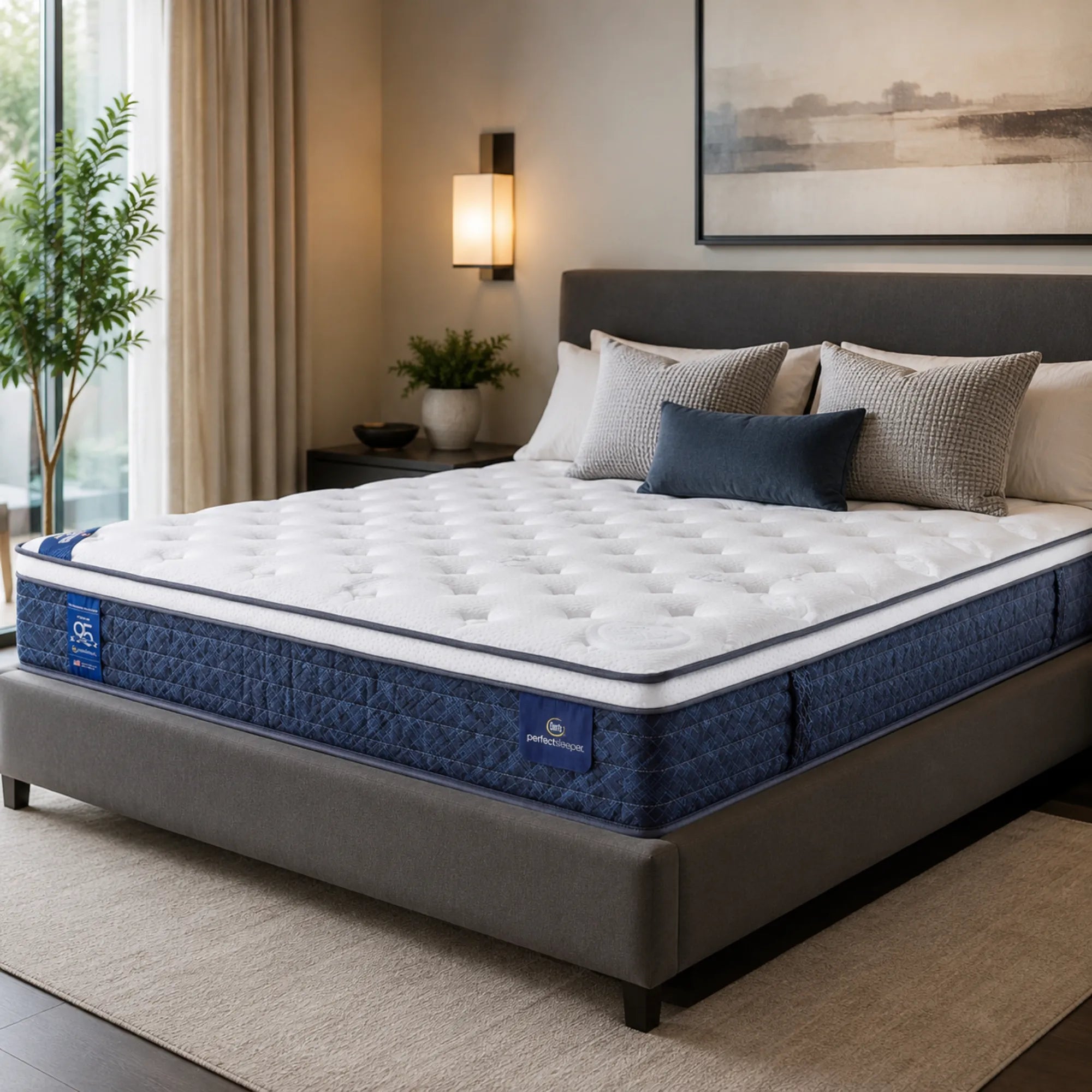 Премиум хибриден матрак Serta Sedona Breeze с Talalay латекс и 5-зонова Pocket Spring система