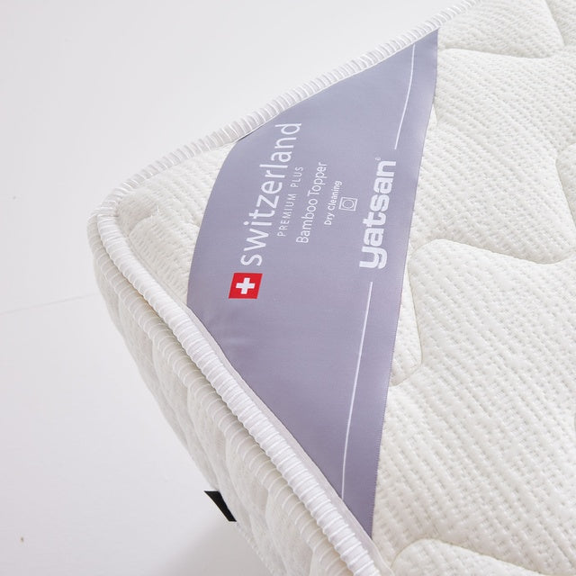 Yatsan Switzerland Premium Plus – луксозен ортопедичен матрак - изглед върху етикета с модела